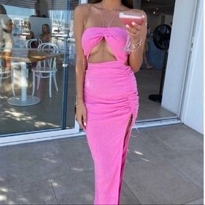 Natalie Rolt Aston Dress in Candy Pink fits a 4/6